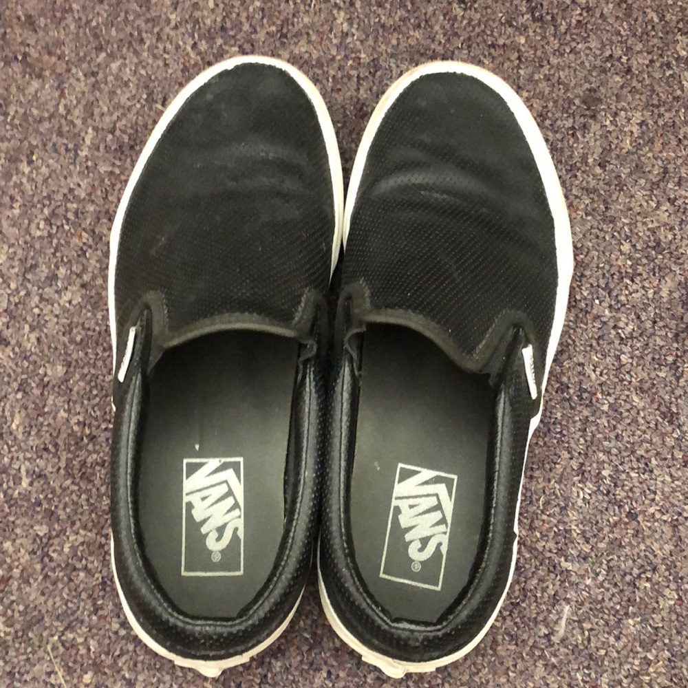 Black slip on vans